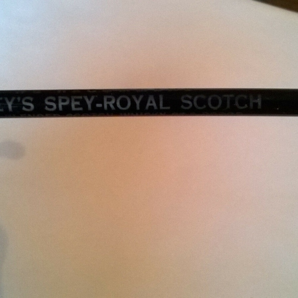 GILBEY’S Scotch Glass SWIZZLE STICK Spey-Royal